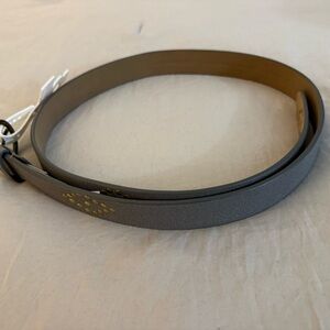 NEW NWT Lucky Brand BELT Studs Studded "Middle Layer Leather" XL Gray